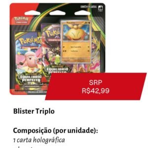 Blister Triplo Equilibrio perfeito